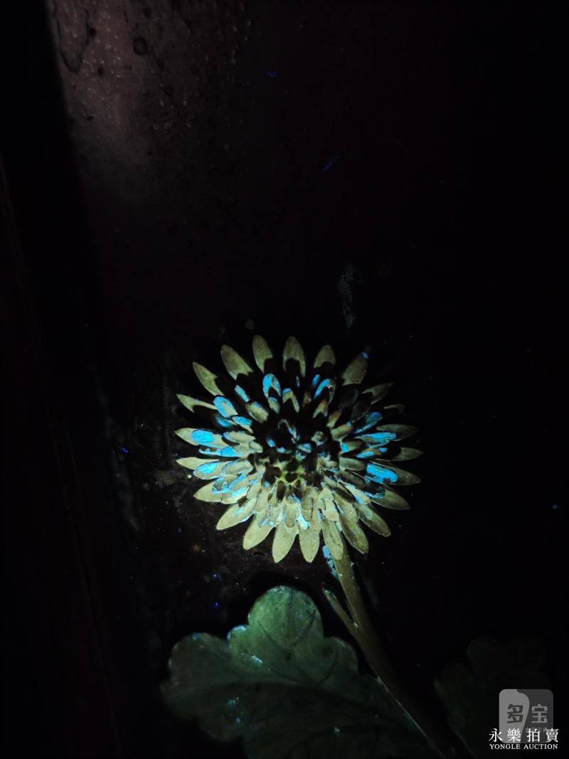 清乾隆 御制紫檀嵌瓷饰芙蓉石御题「菊花」转心插屏 - 图17